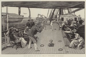 Deck Quoits op een P en O Stoomboot, A Ringer